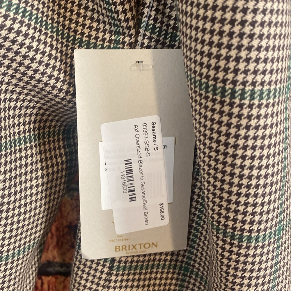 BRIXTON AXL OVERSIZED BLAZER - Picture 3 of 4